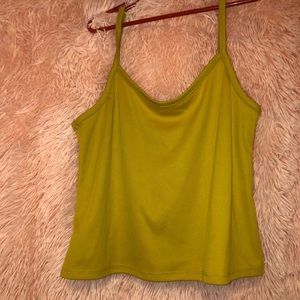 Mustard yellow crop top